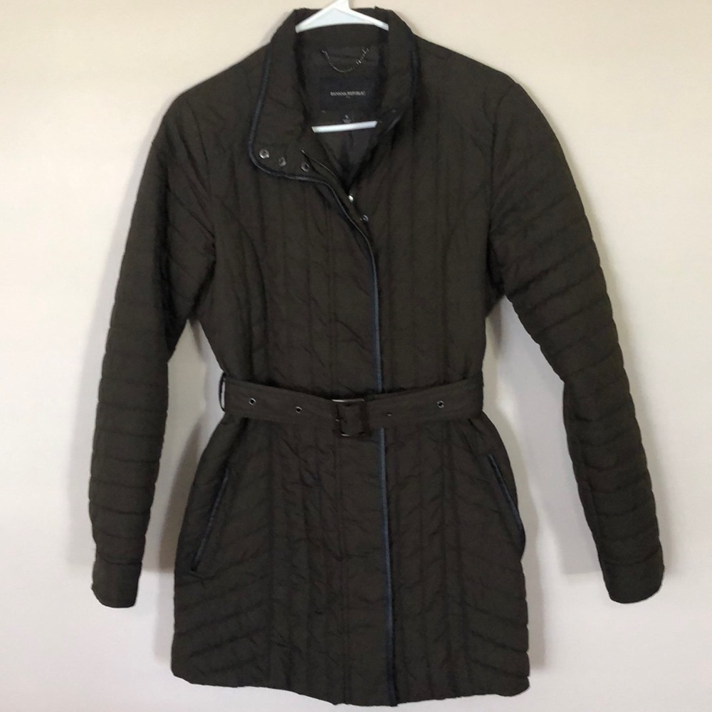 LIKE NEW banana republic quilted bomber coat